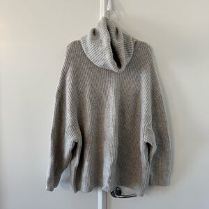 NWoT Cozy Gray Zara Turtleneck Sweater